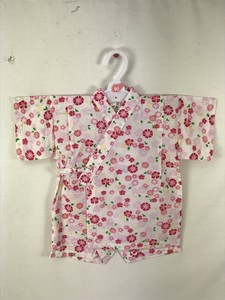 【日本製】【新柄】☆甚平スーツ☆リップル素材☆花柄☆