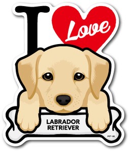 PET-035/LABRADOR RETRIEVER/ラブラドール・レトリーバー/DOG STICKER ドッグステッカー 車 犬 イラスト