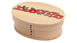 Traditional Lacquer Work wooden Magewappa Bento Box Makie