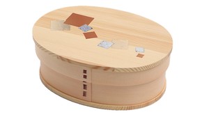 Traditional Lacquer Work Bento Box wooden Magewappa Bento Box Makie Chirashi