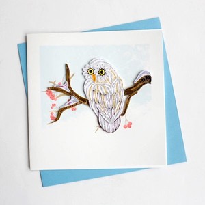 Snowy Owl ギフト プレゼント グリーティング カード