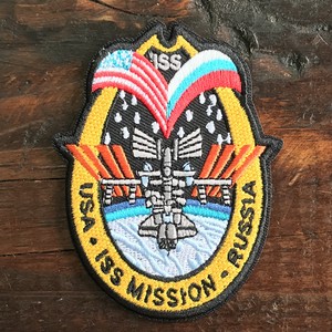 NASA公認(アメリカ航空宇宙局)ワッペン・アップリケ・ISS・国際宇宙ステーション