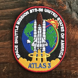 NASA公認(アメリカ航空宇宙局)ワッペン・アップリケ・スペースシャトルミッション・STS-66