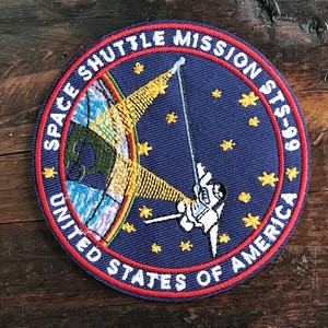 NASA公認(アメリカ航空宇宙局)ワッペン・アップリケ・スペースシャトルミッション・STS-99