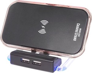 USB2ポート付きワイヤレスチャージスタンド HAC2050
