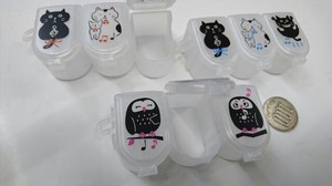 Cat Owl Pill Case Triple Type 2018 Made in Japan
