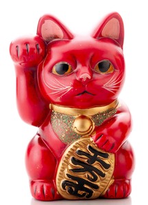 レトロ招猫　【赤・金】※残り僅か