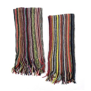 Thick Scarf Polyester Scarf Rainbow