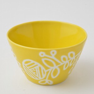 HASAMI Ware Bowl Yellow Hand-Painted Made in Japan