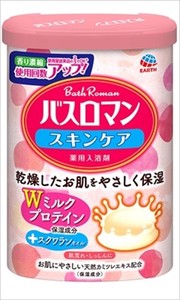 アース製薬　バスロマン　スキンケア　Wミルクプロテイン 【 入浴剤 】