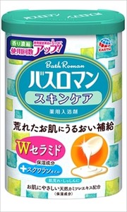 アース製薬　バスロマンスキンケアWセラミド 【 入浴剤 】