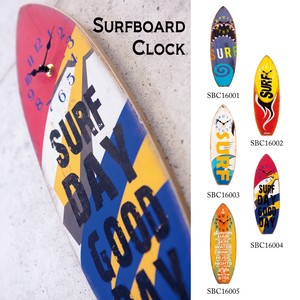 【SALE / 壁掛時計】サーフボードクロックSURF