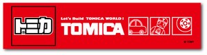 LCS-655/TOMICA/ロゴステッカー/赤02 トミカ タカラトミー TOMY ロゴ 車
