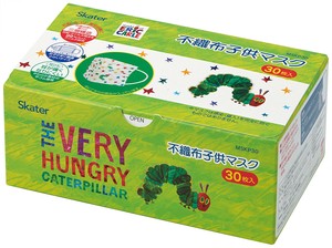 【公式】 [特価品] 不織布子供マスク(プリーツ) 箱入 (30枚入) 【はらぺこあおむし】 スケーター