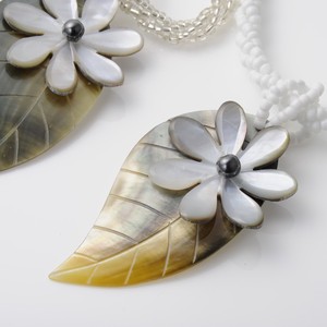 Shell Necklace/Pendant Necklace Leaf flower
