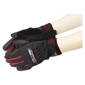 Rubber/Poly Disposable Gloves L