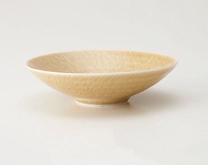 小田陶器 KUCRA(ククラ) 16cm浅鉢 黄瀬戸[日本製/美濃焼/和食器]