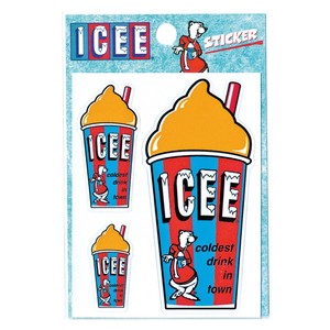 STICKER【ICEE CUP OR】アイシー ステッカー アメリカン雑貨