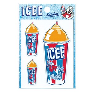STICKER【ICEE NEW CUP OR】アイシー ステッカー アメリカン雑貨
