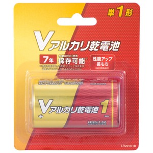 Vアルカリ単1乾電池 1P 台紙【まとめ買い10点】