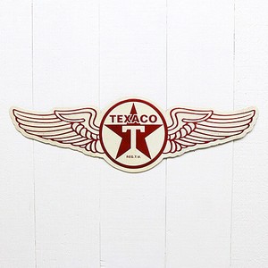【サイン】エンボス ティン サイン TEXACO WINGS CA186888