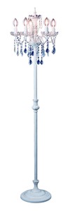5灯 フロアスタンド (OB-089-5F ) 照明 シャンデリア インテリア  ホワイト 白 家具 美容室 店舗 備品