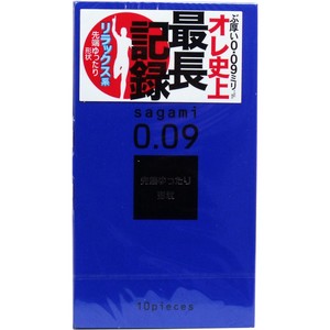 サガミ 009ナチュラル コンドーム 10個入【避妊具・潤滑剤】