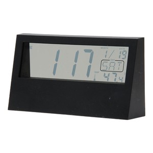 Table Clock black Clear 2-colors