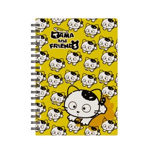 Tama&Friends 6 Ring Notebook Jean pin Cat Made in Japan