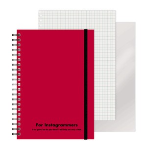 笔记本 线圈笔记本 红色 日本制造