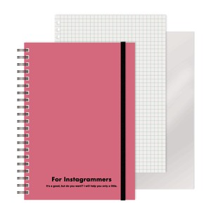 笔记本 线圈笔记本 粉色 日本制造