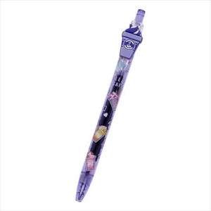 Clear Run Rubber Mascot Attached gel pen Purple
