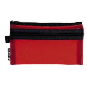 Pencil Case Mesh Two Red