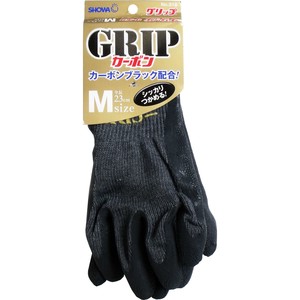 【アウトレット】ショーワ グリップカーボン手袋 M ブラック【手袋】
