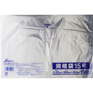 Tissue/Trash Bag/Poly Bag 100-pcs 0.03 x 300 x 450mm 15-go