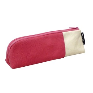 Pencil Case Two Tone Pink Ivory