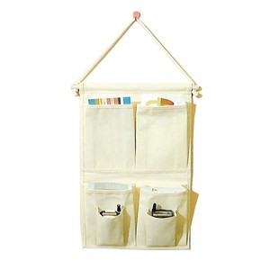 Stand Wall Pocket 6 Pocket Type Wall Hanging Product Storage Ivory