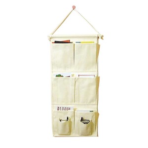 Stand Wall Pocket 8 Pocket Type Wall Hanging Product Storage Ivory