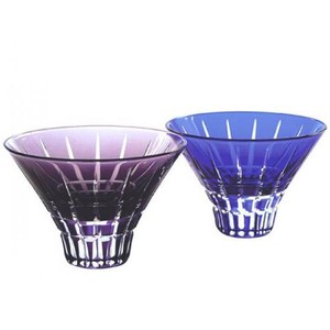 江户切子 玻璃杯/杯子/保温杯 紫色 清酒杯