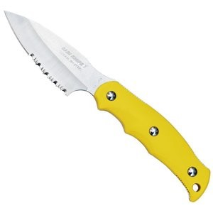 【国内のみ】NEW SABI KNIFE 1(キャンプミニ包丁) 半波刃 黄　11506