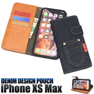 Smartphone Case iPhone Denim Design Stand Case Pouch Design