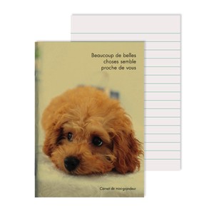 Mini Notebook Photo Toy Poodle Made in Japan