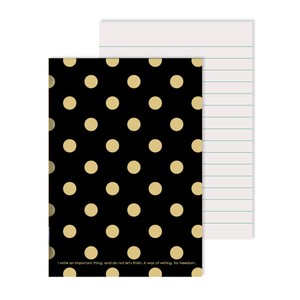 Memo Pad Mini Notebook Dot black Made in Japan