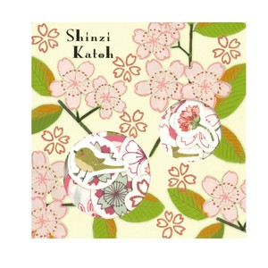 SEAL-DO Stickers Flake Sticker Cherry Blossoms Japanese Pattern Made in Japan