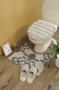 Linen Cotton Toilet Mat Made in Japan