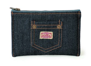 Small Bag/Wallet Flat Pouch Denim