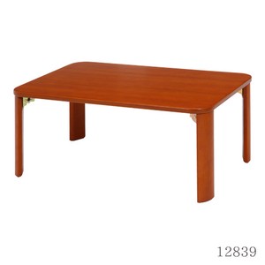 ローテーブル 折りたたみ 75×50cm　ブラウン／ナチュラル　不二貿易