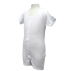 Kids' Underwear White Plain Color Rompers Unisex Short-Sleeve 110 ~ 160cm