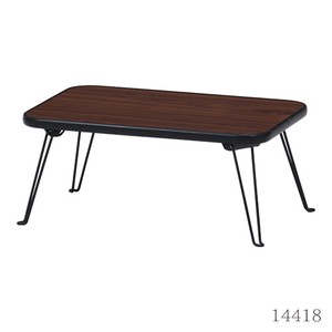 折りたたみ　ローテーブル　ちゃぶ台　ブラウン　2サイズ展開　幅60cm/幅75cm　不二貿易