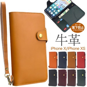 Fine Quality Smooth Cow Leather Use iPhone Cow Leather Notebook Type Case